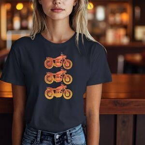 Factory Effex Apparel Navy Motorcycle T Shirt Size XL #104